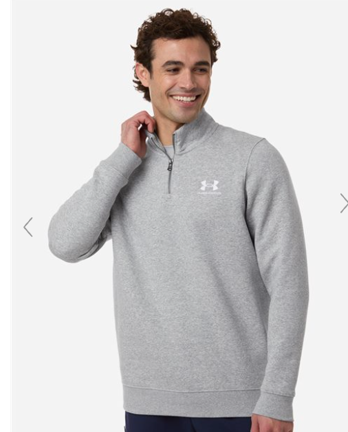 Under Armour Men's Icon Fleece Quarter-Zip Pullover 6012710