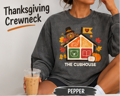 Cubhouse Thanksgiving Comfort Colors Crewneck