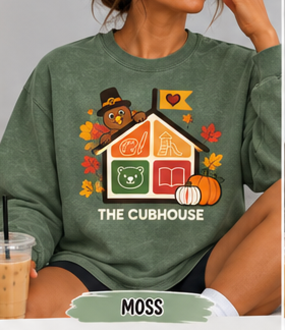Cubhouse Thanksgiving Comfort Colors Crewneck