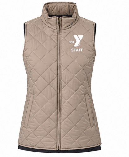 Women's Vintage Diamond Quilted Vest - W207359 STAFF