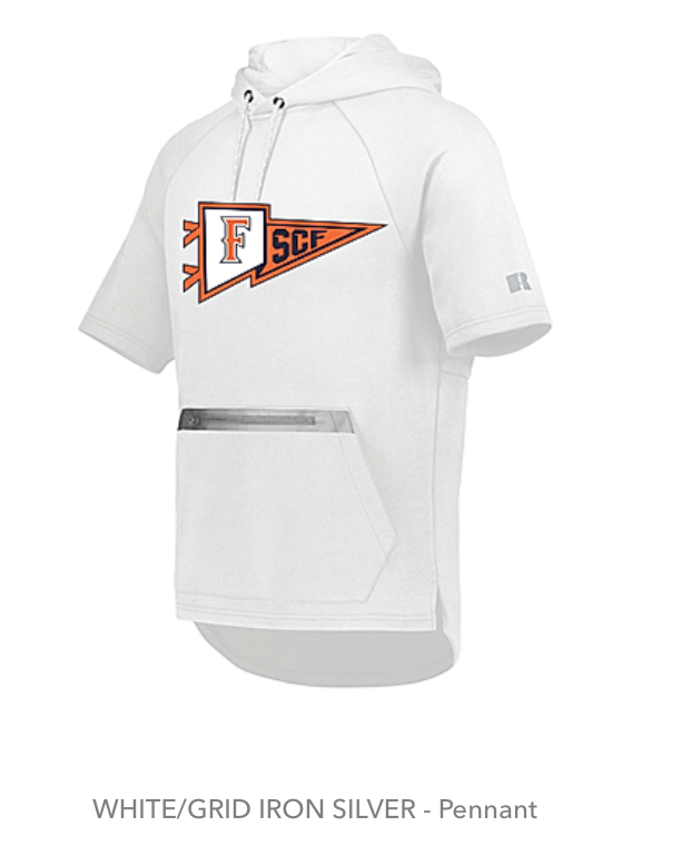 Russell Athletic Legend Short Sleeve Tech Fleece Hoodie