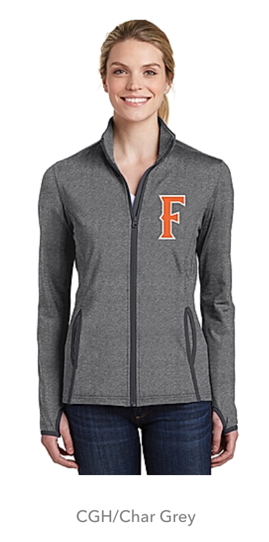 Sport-Tek Women's Sport-Wick Stretch Contrast Full-Zip Jacket. LST853