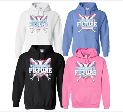 (5 Colors )Tomorrows Futures PINK/Blue  Fleece Hoodie Gildan YOUTH & ADULT