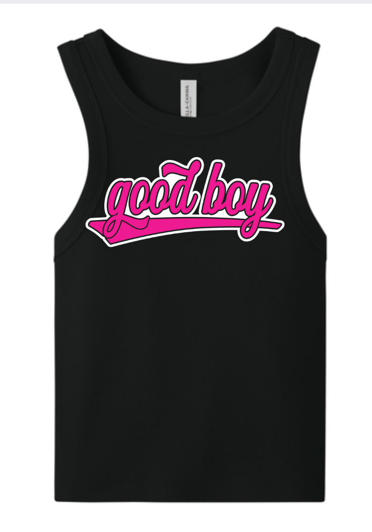 Good boy Ribbed Bella Canva Tank - Good Boy Tank