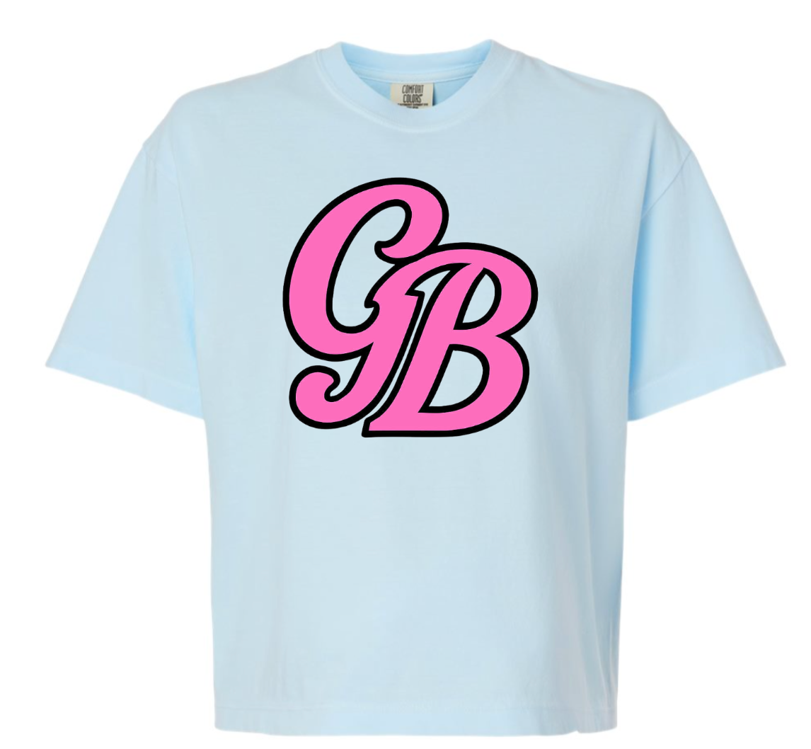 Good Boys Women's Cropped Comfort Colors - GB initials