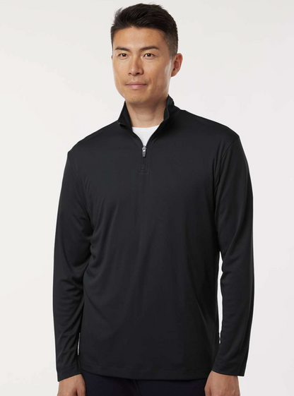 Mountain Lion Performance Quarter-Zip Pullover White Left Chest  MLWhite