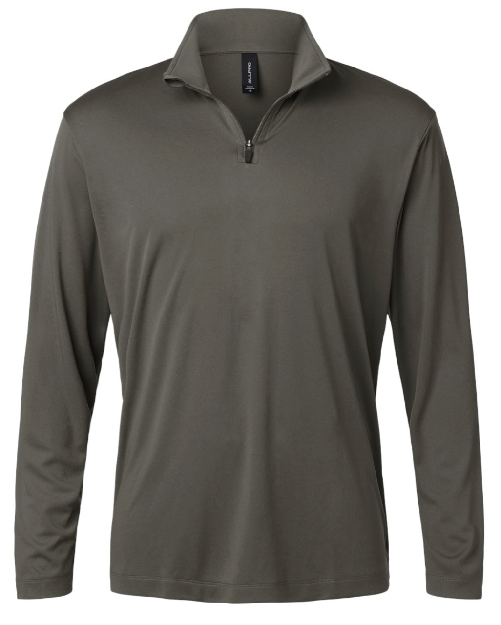 Mountain Lion Performance Quarter-Zip Pullover White Left Chest  MLWhite