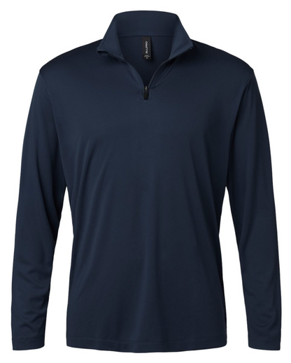 Mountain Lion Performance Quarter-Zip Pullover White Left Chest  MLWhite