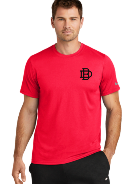 NIKE Dirtybirds Dry-Fit Tee Nike Swoosh Sleeve Legend Tee - RED
