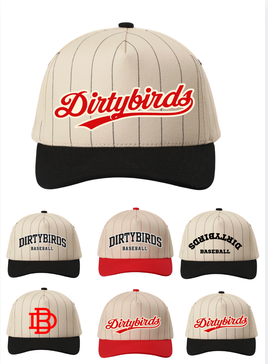Dirty Bird Trucker Pinstripe Adjustable Hat