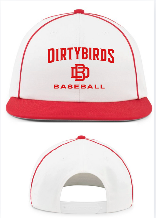 Dirtybird Hat Momentum Team Cap Style # P820 WHITE