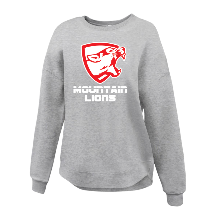 Womens Mountain Lion Curve Crew( PREORDER allow 10-14 business days) MLRED 5463 (Copy)