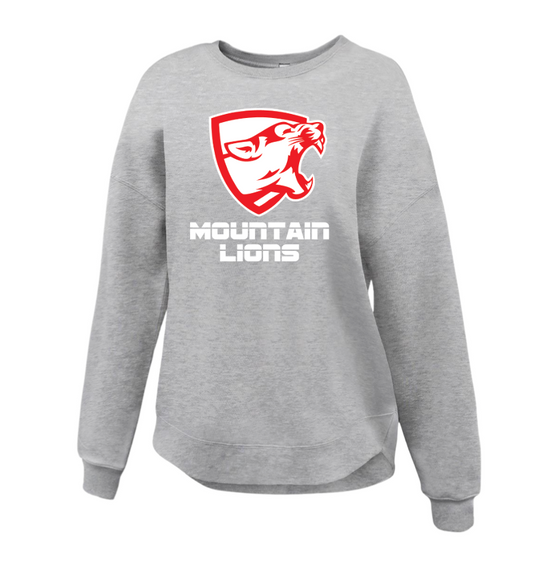 Womens Mountain Lion Curve Crew( PREORDER allow 10-14 business days) MLRED 5463 (Copy)