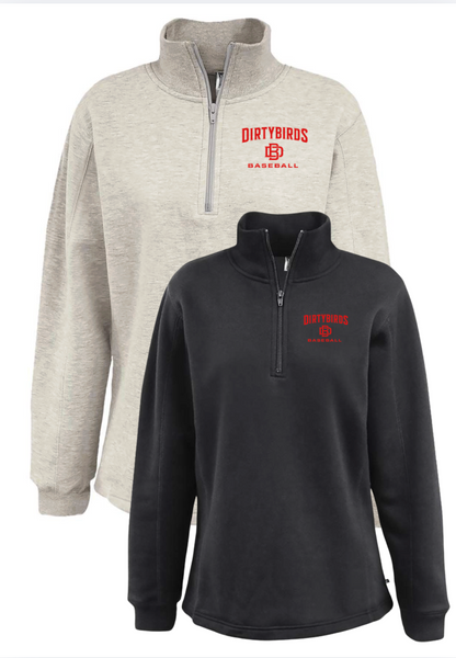 Womens Dirty Bird Classic Fleece Quarter Zip  616 PENNANT