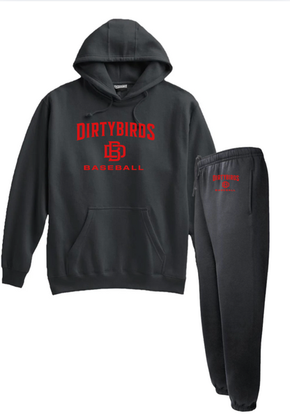 DIRTYBIRDS Warm-Up Fleece Package (2 Piece Set) Pennant Super10 BLACK