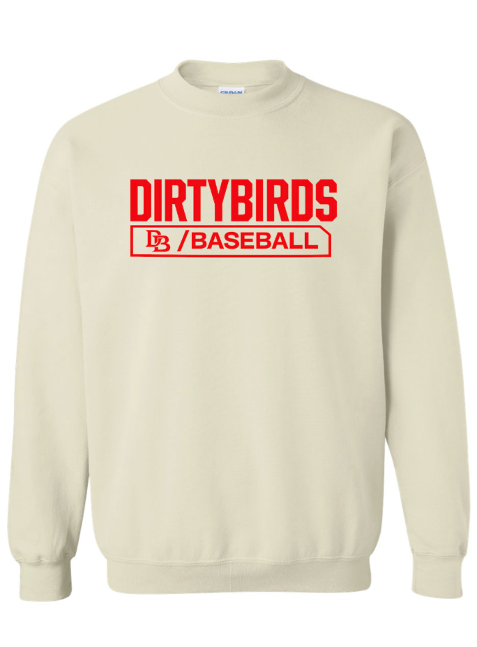 DIRTY BIRD GILDAN CREWNECK- CREAM