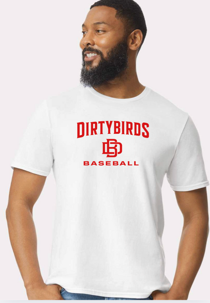 Dirtybird Unisex Gildan Softstyle WHITE