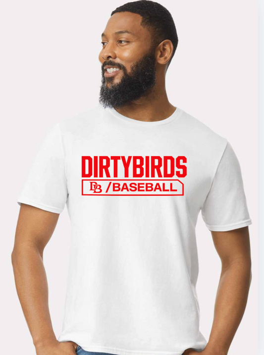 Dirtybird Unisex Gildan Softstyle WHITE