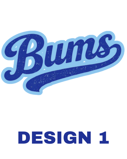 Bums Two Tone 5-Panel Snapback Hat  Carolina Blue