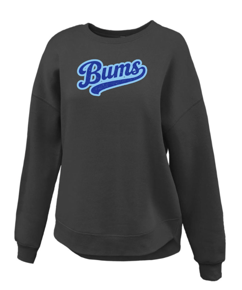Womens Bum Fleece Crew Tunic (3 Colors +5 Designs)