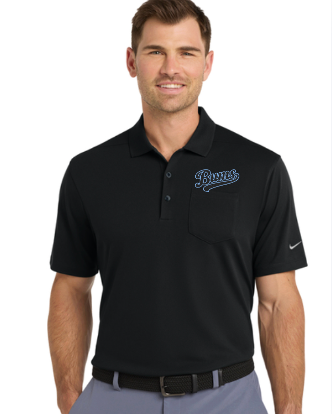 Brooklyn  Nike Dri-FIT Micro Pique 2.0 Pocket Polo  Black