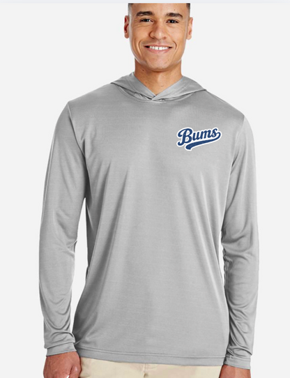 Brooklyn Bum Dri-Fit Performance Hoodie Long Sleeve  TT41  GRAY