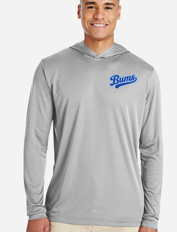 Brooklyn Bum Dri-Fit Performance Hoodie Long Sleeve  TT41  GRAY