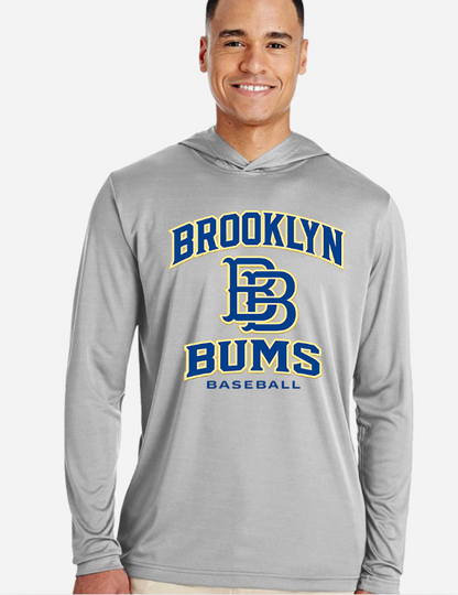 Brooklyn Bum Dri-Fit Performance Hoodie Long Sleeve  TT41  GRAY