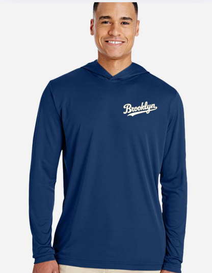 Brooklyn Bum Dri-Fit Performance Hoodie Long Sleeve  TT41 NAVY