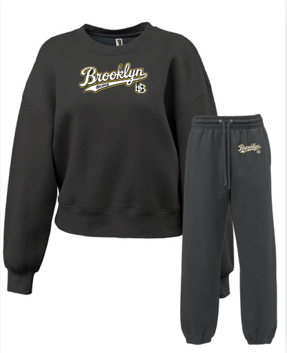 Womens  Fleece 2 Piece Set 5475/5636  BLACK