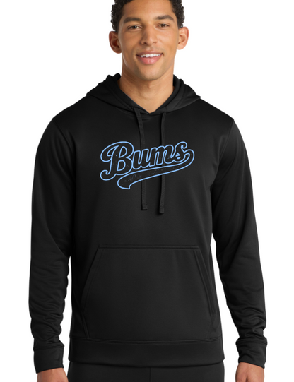 YOUTH/ADULT Brooklyn Bums  Baseball  DRI-FIT Performance Fleece Pullover Hooded Sweatshirt PC590H