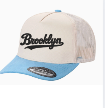 Bums Two Tone 5-Panel Snapback Hat  Carolina Blue