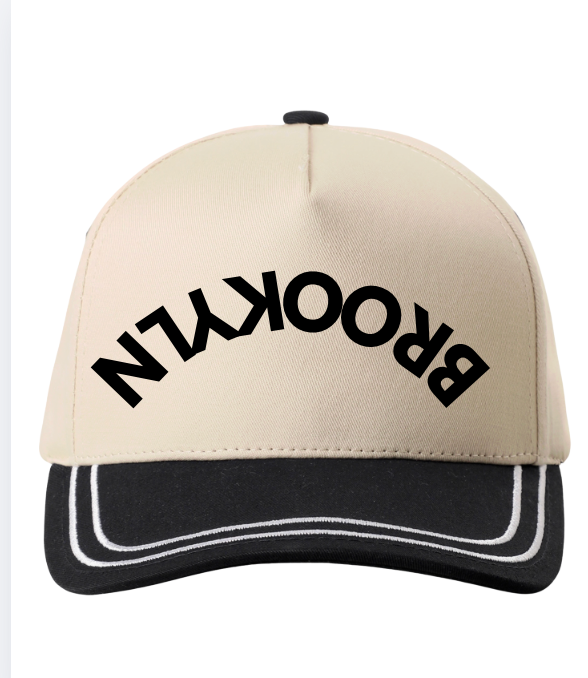 Brooklyn Bums 2-Tone Snapback Trucker Hat  Upside Down Brooklyn