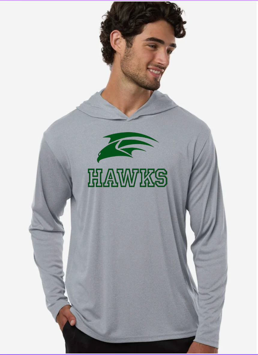HAWKS ST358 Sport-Tek Hooded Pullover - SILVER
