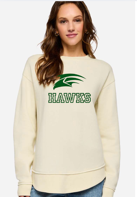 HAWKS  LAT Women's Weekend Crewneck Sweatshirt - 3525