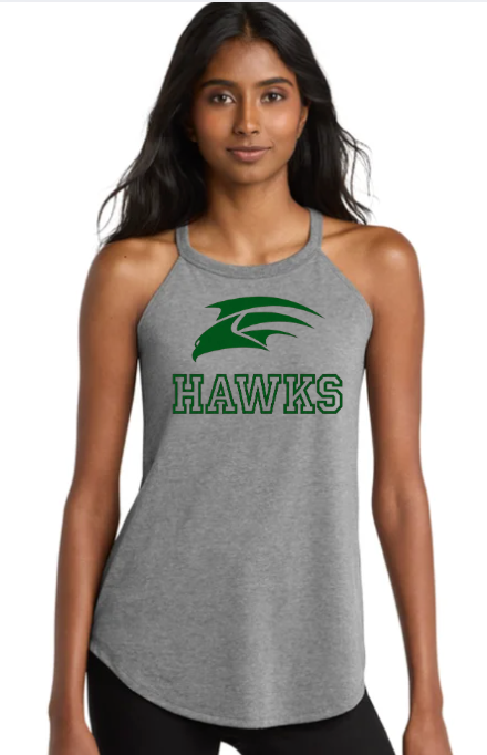 HAWKS DT137L District® Women’s Perfect Tri® Rocker Tank