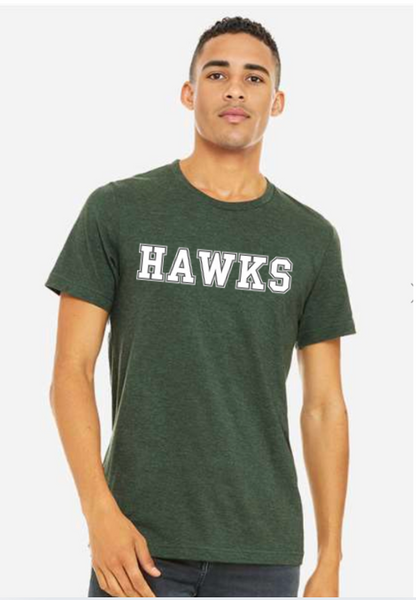 HAWKS BC3001CVC  BELLA+CANVAS® Unisex Heather CVC Short Sleeve Tee heather fores