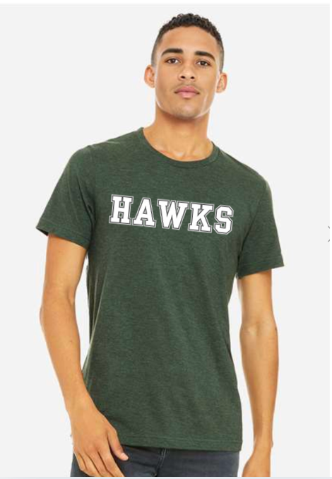 HAWKS BC3001CVC  BELLA+CANVAS® Unisex Heather CVC Short Sleeve Tee heather fores