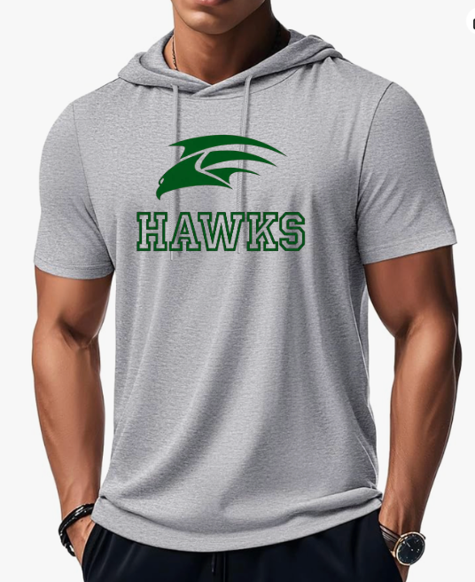 HAWKS DRYFIT AMAZ-Short Sleeve Hoodie