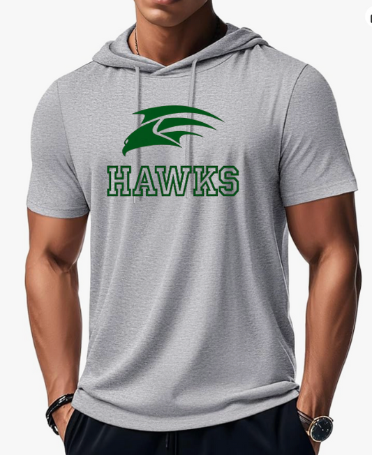 HAWKS DRYFIT AMAZ-Short Sleeve Hoodie