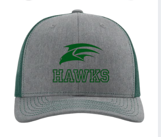 Richardson 112  Snapback Heather Grey/ Dark Green - PMS: 431U/5467C