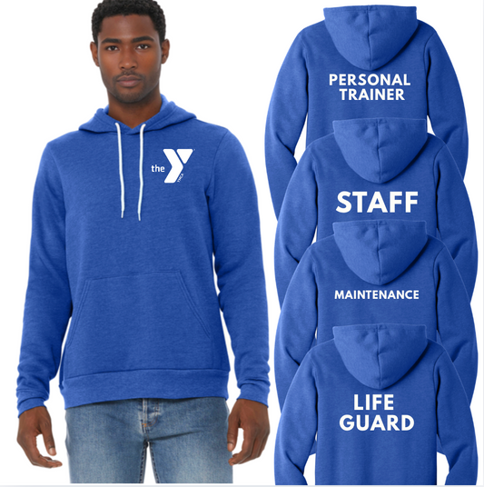 YMCA STAFF BC3719 Sale BELLA+CANVAS® Unisex Sponge Fleece Pullover Hoodie