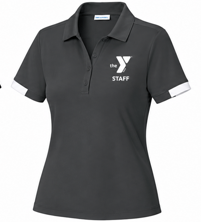 Sport-Tek Women's Club Colorblock Polo LST444 STAFF