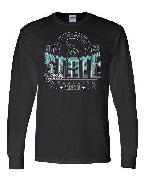 Sibley Ocheyedan Girls State Wrestling LONG SLEEVE T-SHIRT