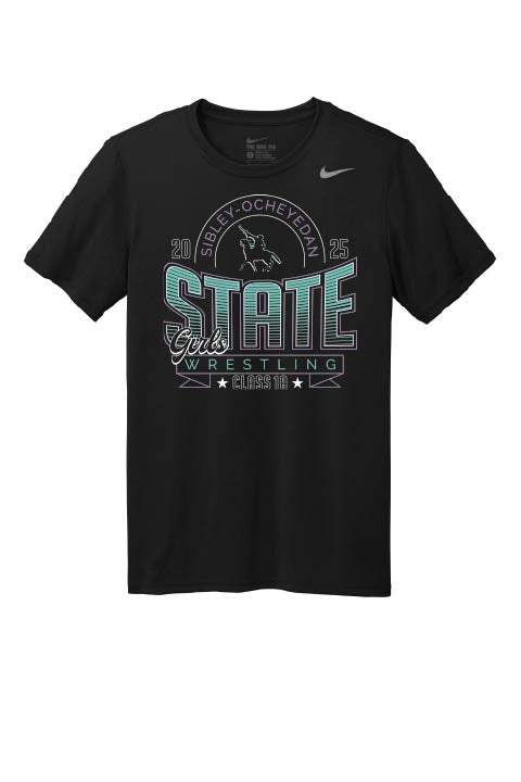 Sibley Ocheyedan Girls Wrestling NIKE DRI-FIT T-SHIRT