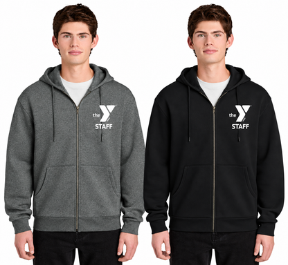 DT6702 New District® MelloFleece Full-Zip Hoodie STAFF