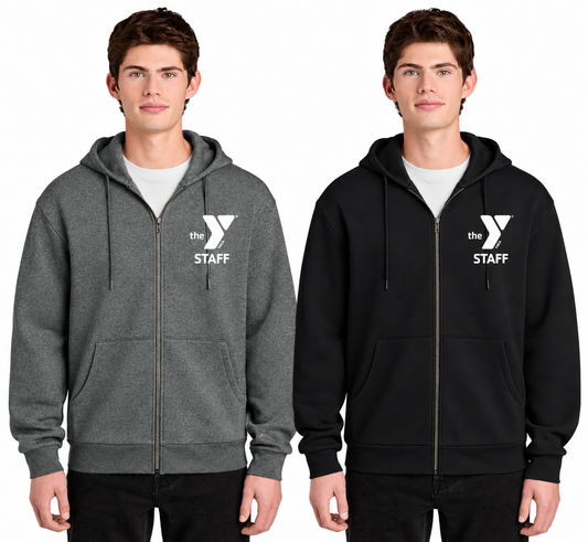 DT6702 New District® MelloFleece Full-Zip Hoodie STAFF