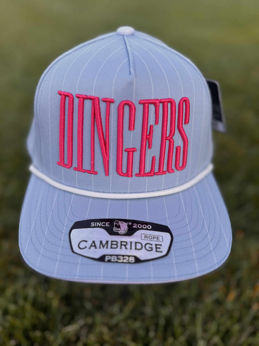 CAMBRIDGE BASEBALL HAT BLUE DINGERS PINK