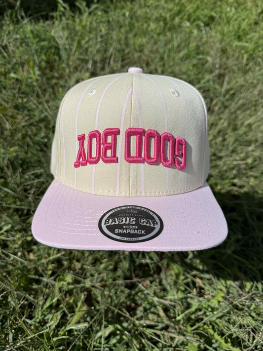 BASIC CAP UPSIDE DOWN GOOD BOY PINK