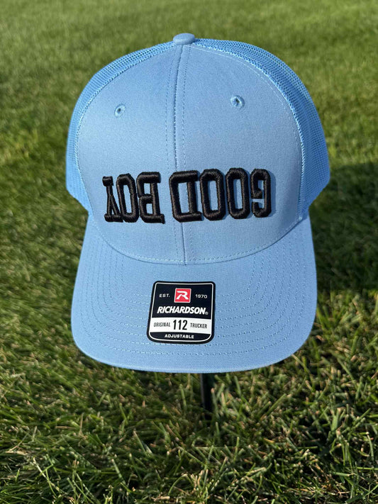 GOOD BOY  Richardson 112 Good Boy Upside Down Carolina Blue with Black Thread
